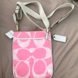 Pink coach crossbody